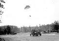 A supply container landing on the Utrechtseweg near Divisional HQ at the Hartenstein Hotel in Oosterbeek on Tuesday 19th September IWM BU1093