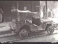 BEAUFORT, BRITISH NORTH WEST BORNEO 1945-11-18. A JEEP (NO. 147647) MODIFIED TO RUN ON THE RAILWAY LINE BETWEEN BEAUFORT AND JESSELTON. 1.