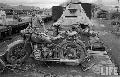 Captured Soviet vehicles.