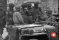 20329764-S Willys MB 82A/B-32 jeep, General Teddy Roosevelt, Jr. visits Saint Mere Eglise, France, 1944, June 8