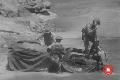 US 4th Engineers troops ferry a Jeep across river at Fort Benning. Fort Benning Georgia  1941, July