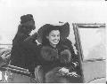 Queen of Iran,US Army jeep,inspection,Amirabad,1944