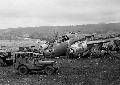 USNC 53416 1st Marine Division Truck, Jeep and Wrecked Mitsubishi G4M Betty, New Britain 44