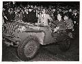 W-2017162 Bantam BRC40 Eddie Cantor in Army Jeep on Steps of Bowery Savings Bank in NY