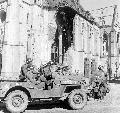 20615757-S MB MP’s with the US 518th Military Police Battalion perform traffic control and other duties in North Rhine-Westphalia Germany - April 1945 LIFE