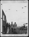 2056754 GPW 8th AAF bombers return to their base in England after a raid to northwest Germany, 1944.