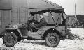 20119865-S GPW Snapshot of Pvt Bob Knapp from Ohio in a Jeep, London, Feb 1945